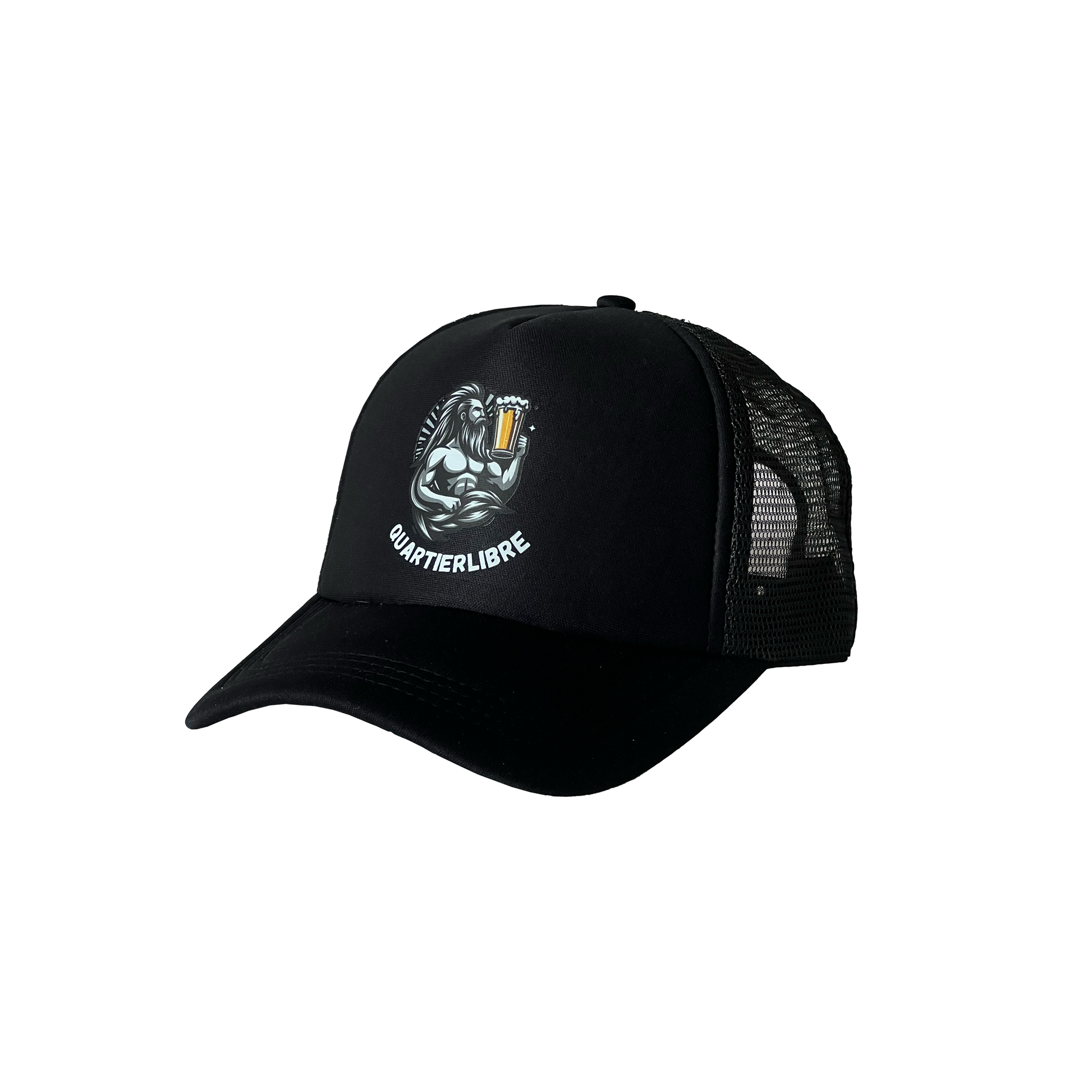 Casquette trucker Charbon naturel - Accessoire apéro original avec humour décalé
