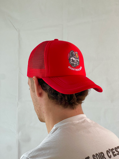 Casquette trucker La Sangria vue arrière - Panneau mesh respirant et clips réglables
