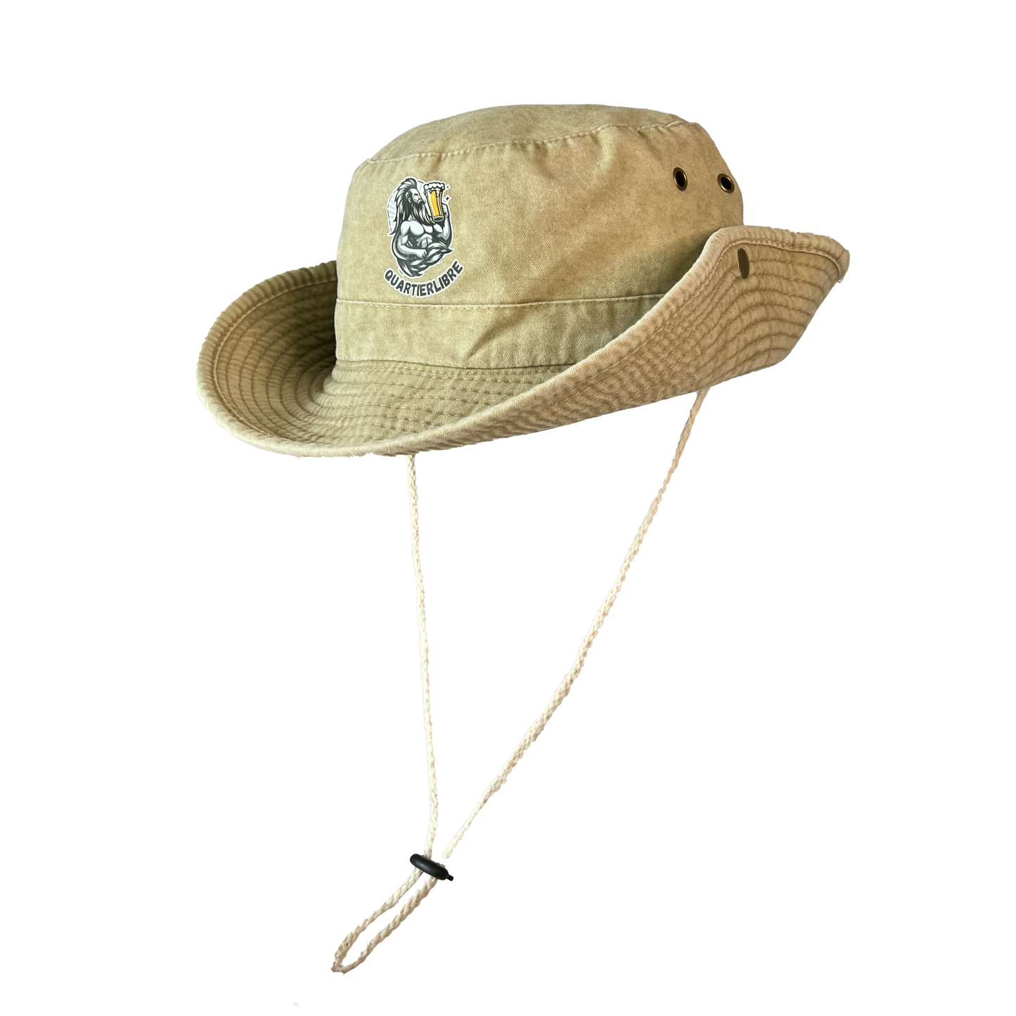 Chapeau à ficelle Je suis Sam - Accessoire apéro original pour soirées festives
