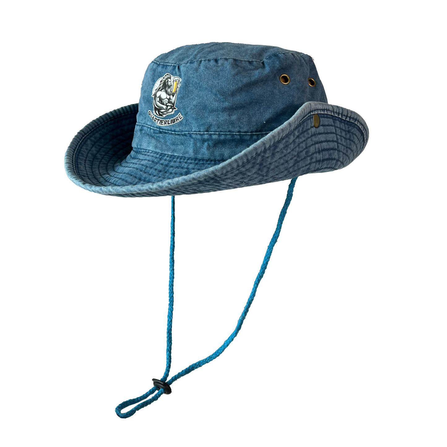 Chapeau à ficelle Liqueur de Curaçao - Accessoire apéro original pour soirées cocktails
